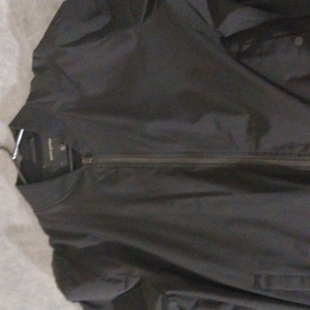 Banana republic all black bomber jacket